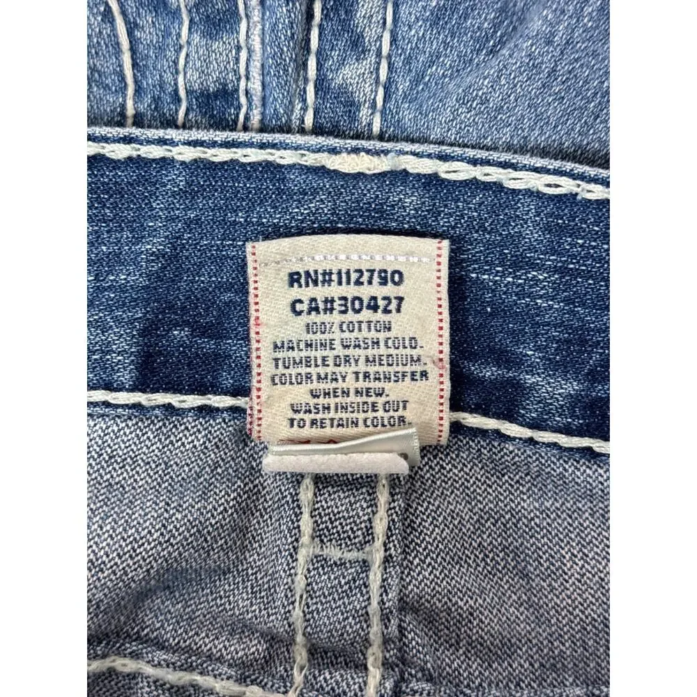 Vintage True Religion Jeans 34 x 31 Men Billy Big T Y2K Relaxed Boot Flap Pocket